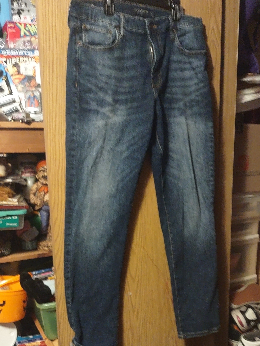Lucky Brand Men's Relaxed Blue Washed Jeans